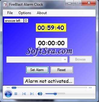 FireBlast Alarm Clock Screenshot