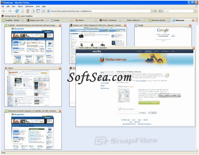 Firefox Showcase Screenshot