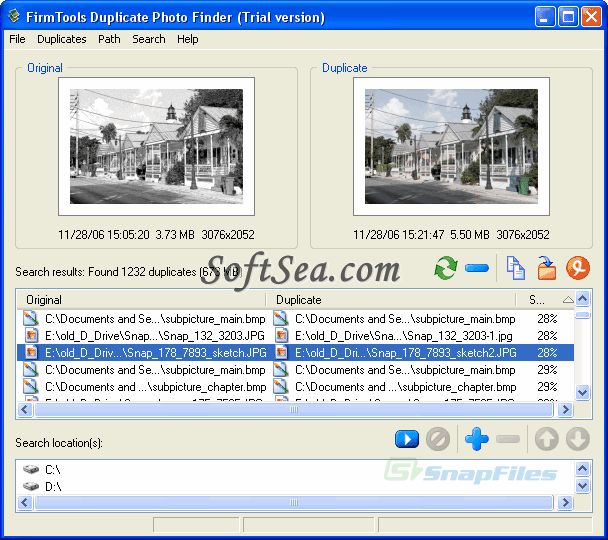 FirmTools Duplicate Photo Finder Screenshot