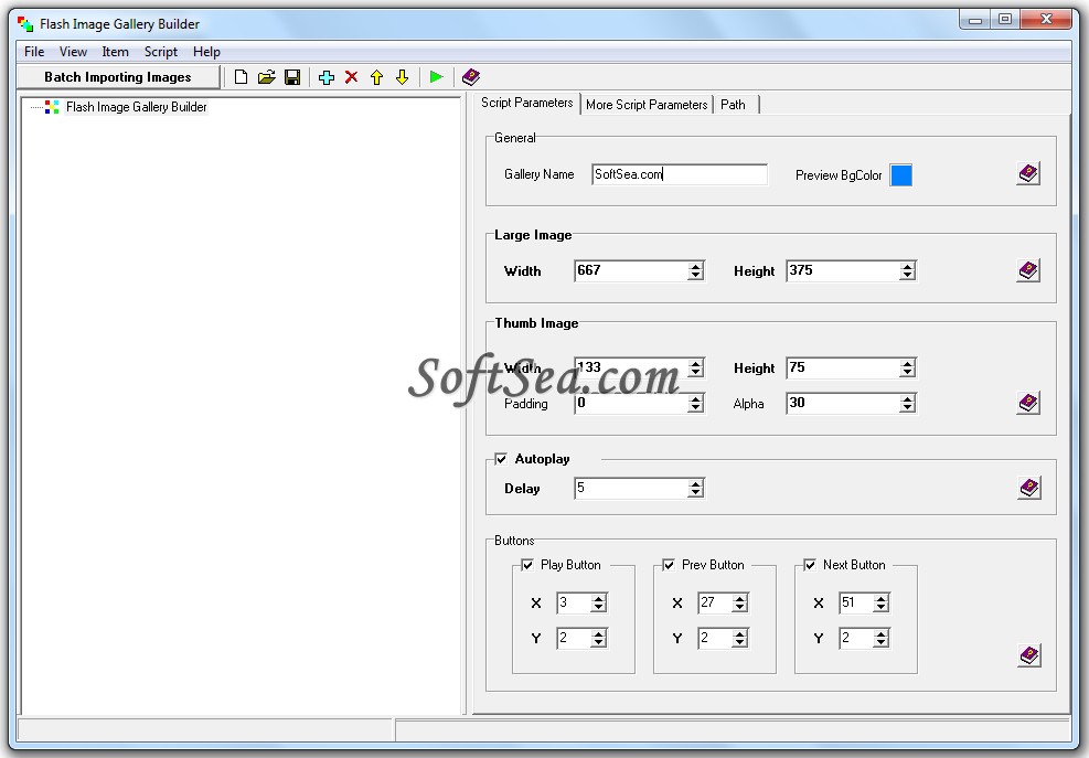 Flash Image Gallery Builder Screenshot
