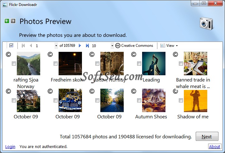 Flickr Downloadr Screenshot