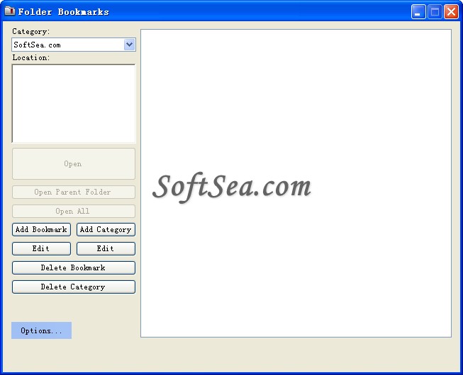 Folder Bookmarks Screenshot