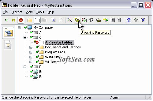 Folder Guard Professional Screenshot