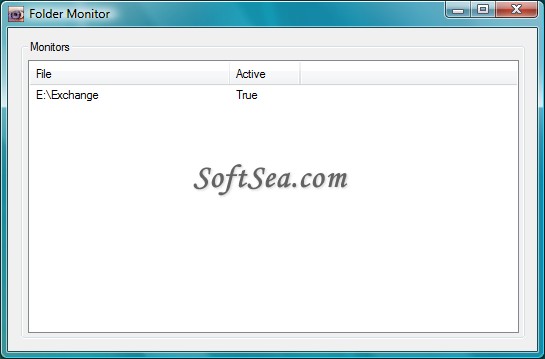 Folder Monitor Screenshot