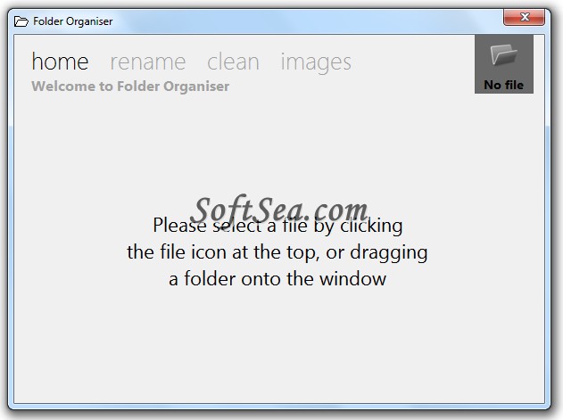 Folder Organiser Screenshot
