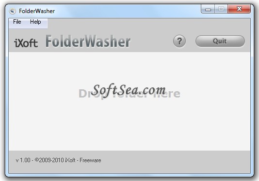 FolderWasher Screenshot