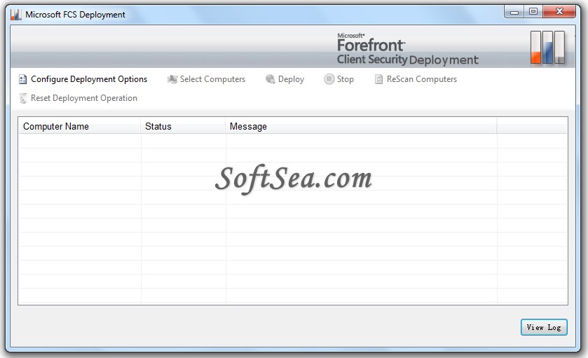 Forefront Client Security Deployment Tool Screenshot