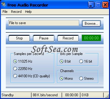 Free Audio Recorder Screenshot
