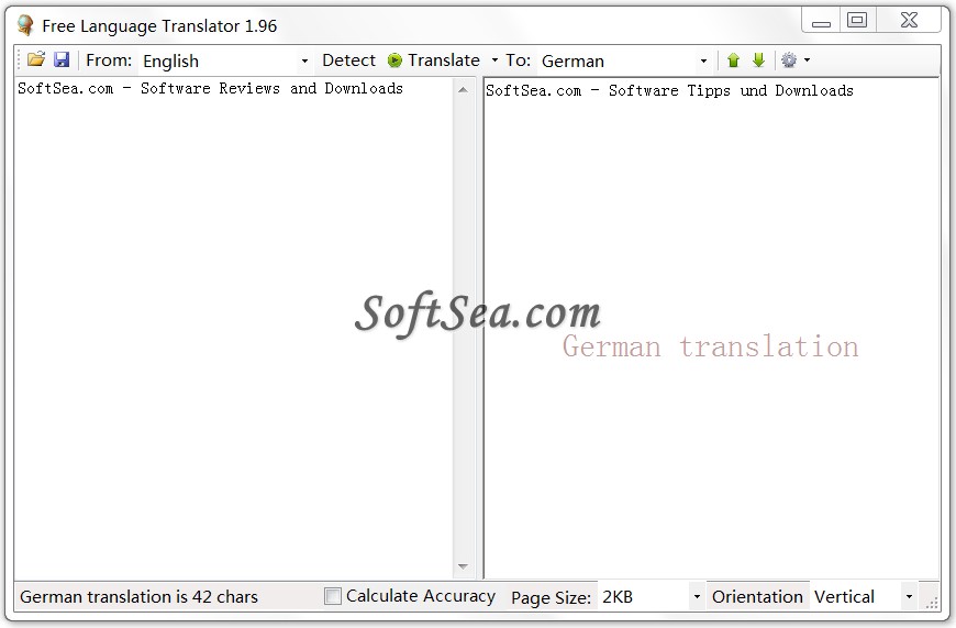 Free Language Translator Screenshot