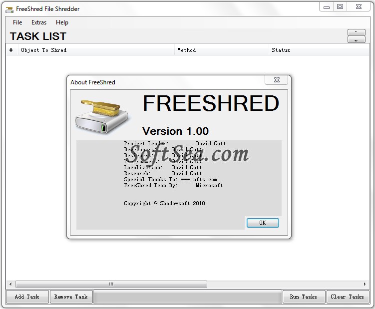 FreeShred Screenshot