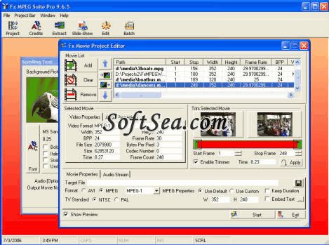 Fx MPEG Suite Screenshot