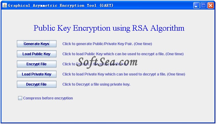 rsa encryption program in java