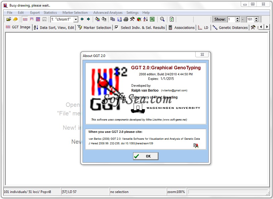 GGT (Graphical GenoTypes) Screenshot