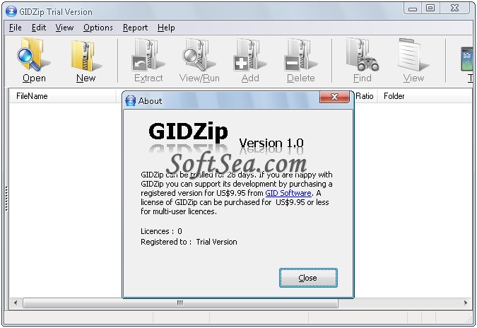 GIDZip Screenshot