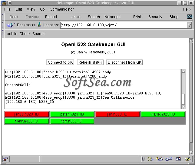 GNU Gatekeeper (GnuGk) Screenshot