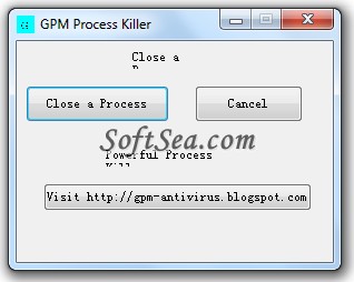 GPM Process Terminator Screenshot