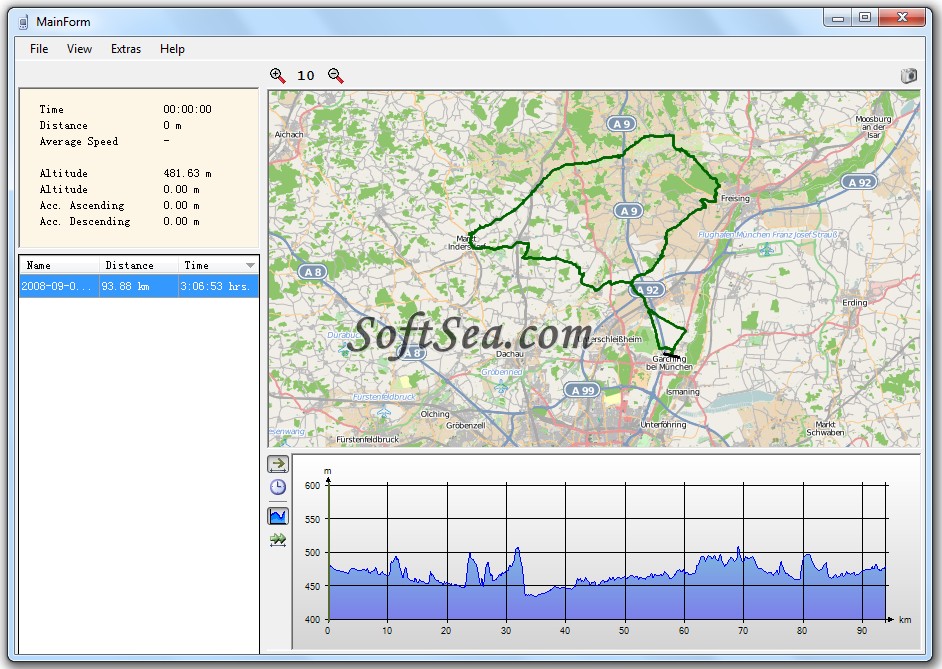 GPS Track Viewer Screenshot