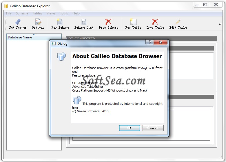 Galileo Database Explorer Screenshot