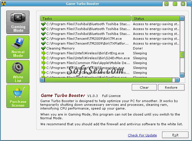 Game Turbo Booster Screenshot