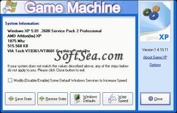 Game XP Screenshot