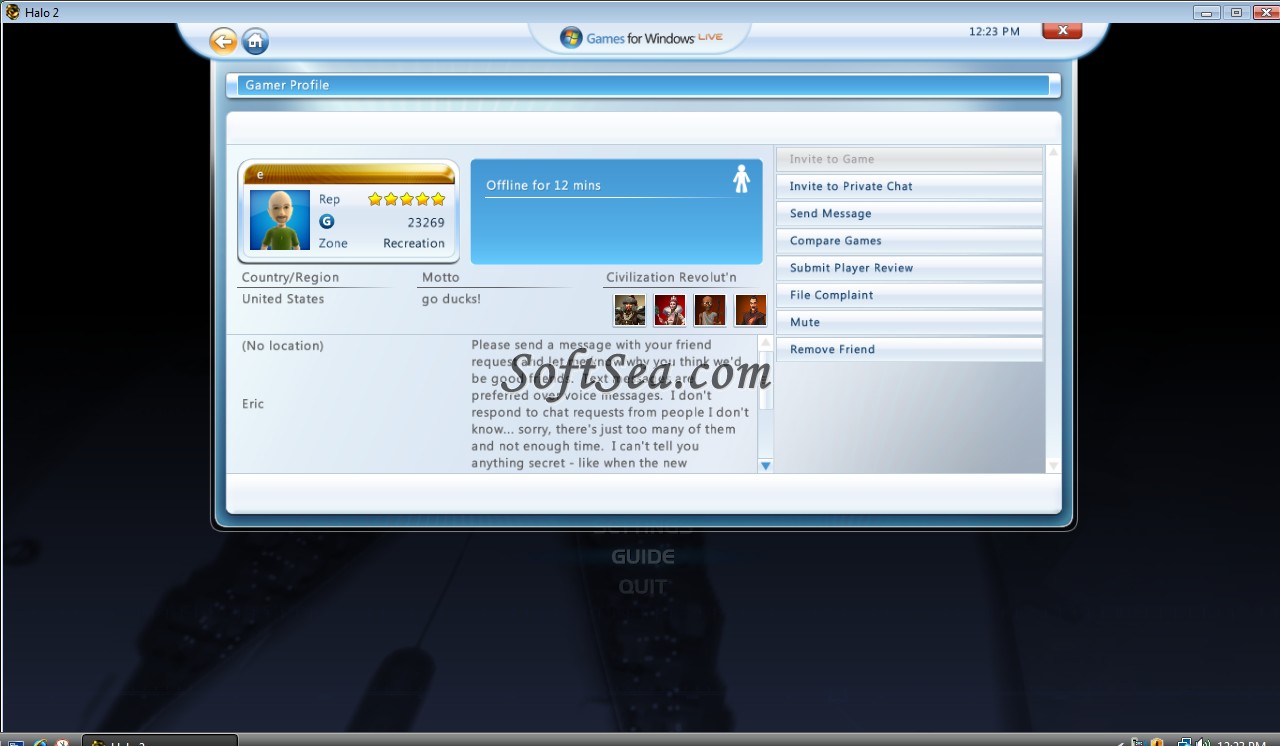 Games for Windows - Live Screenshot