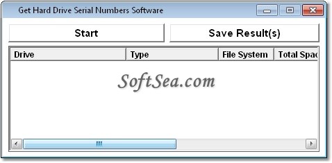 Get Hard Drive Serial Numbers Software Screenshot