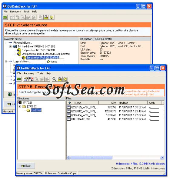 GetDataBack for NTFS Screenshot
