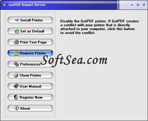 GetPDF Report Server Screenshot