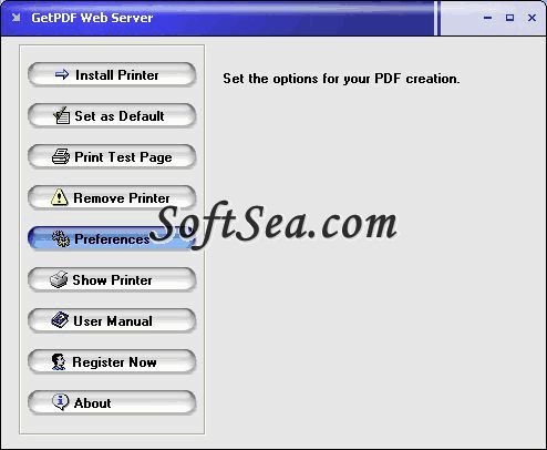 GetPDF Web Server Screenshot