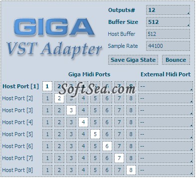 Giga VST Adapter Screenshot