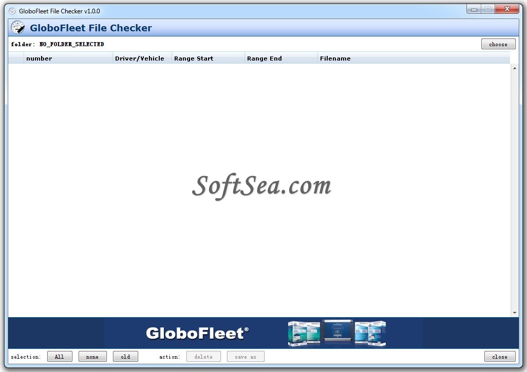 GloboFleet File Checker Screenshot