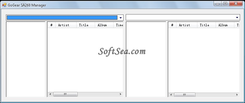 GoGear SA260 Song Transfert Screenshot