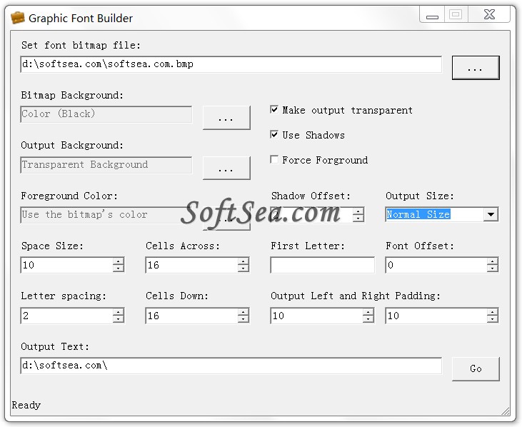 Graphic Font Builder Screenshot
