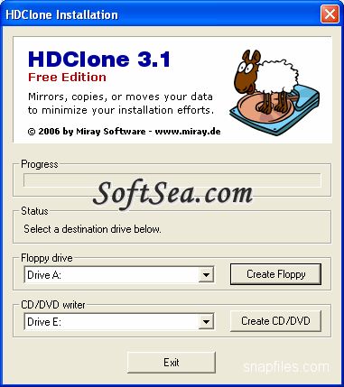 HDClone Free Edition Screenshot