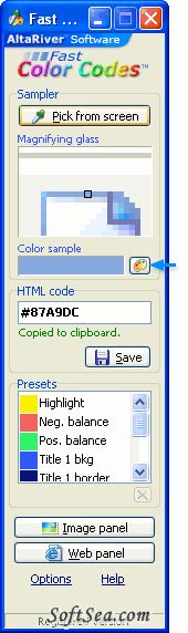 HTML Color Picker & Hex Color Codes Finder Screenshot