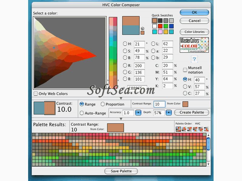 HVC Color Composer Professional Screenshot