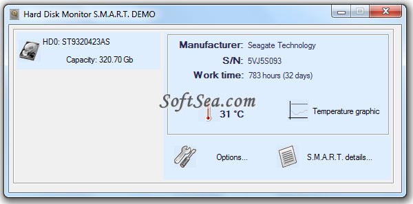 Hard Disk Monitor Screenshot