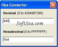 Hex Converter Screenshot
