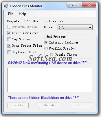Hidden Files Viewer Screenshot