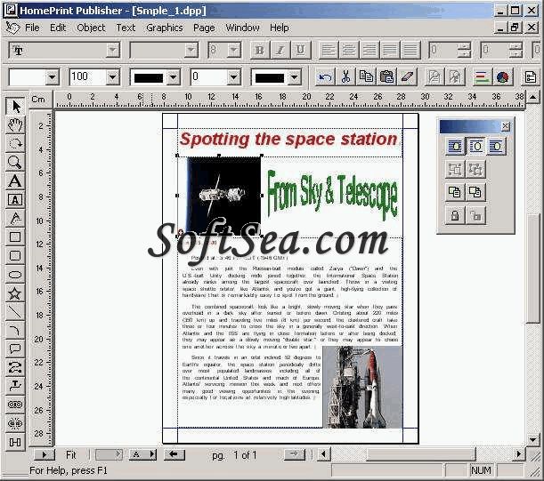 HomePrint Publisher Screenshot