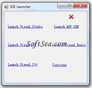 IDE Launcher Screenshot