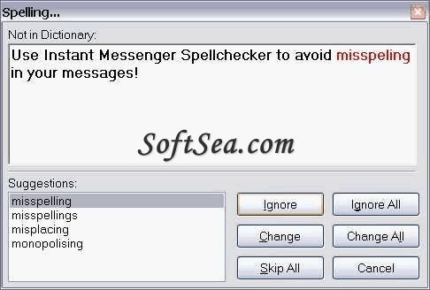 IMSpellchecker XP Screenshot
