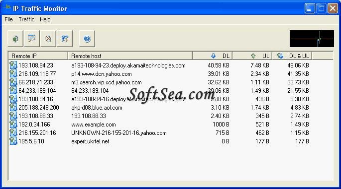 IP Traffic Monitor Screenshot