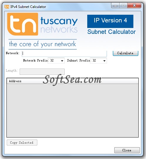 IPv4 Subnet Calculator Screenshot