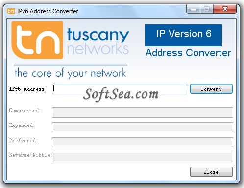 IPv6 Address Converter Screenshot