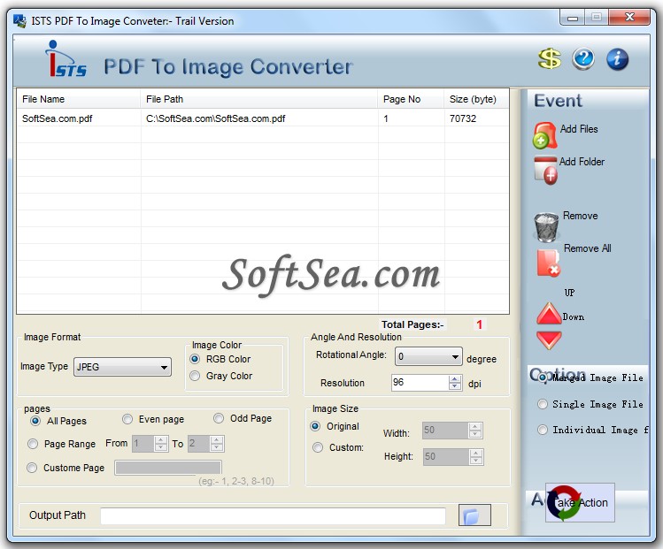 ISTS PDF to Image Converter Screenshot