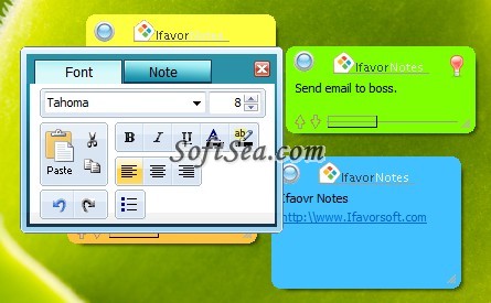 Ifavor Notes Screenshot