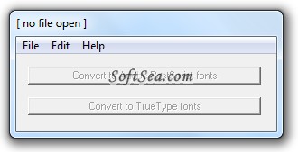 Illustrator TrueType/PostScript Converter Screenshot