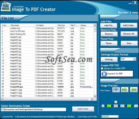 Image To PDF Creator Screenshot