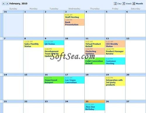 Infowise Event Calendar Plus Screenshot